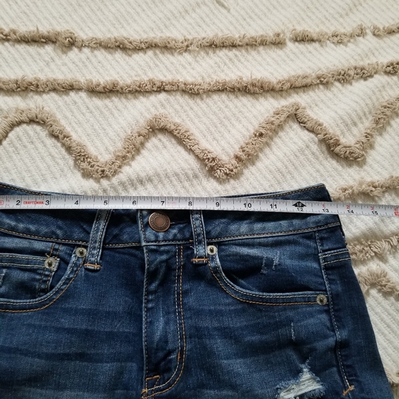 American Eagle Super Stretch Distressed Jean Shorts - Picture 5 of 11
